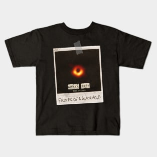 First Picture of Black Hole - Original Vintage Design Kids T-Shirt